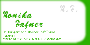 monika hafner business card